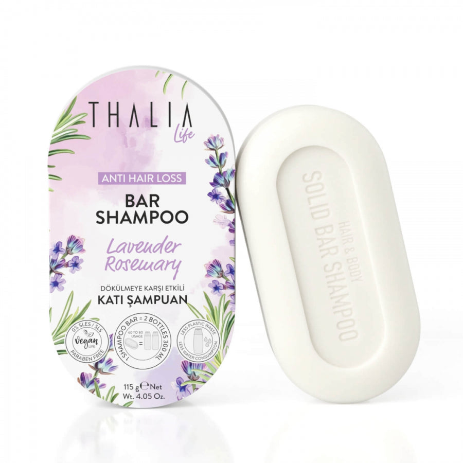 Thalia Anti-Haarausfall Lavendel &amp; Rosmarin Riegel-Shampoo 115g
